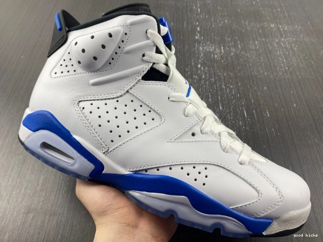 Cheap 6 (2014) Blue Jordan Retro Sport Air 384664-107 0807